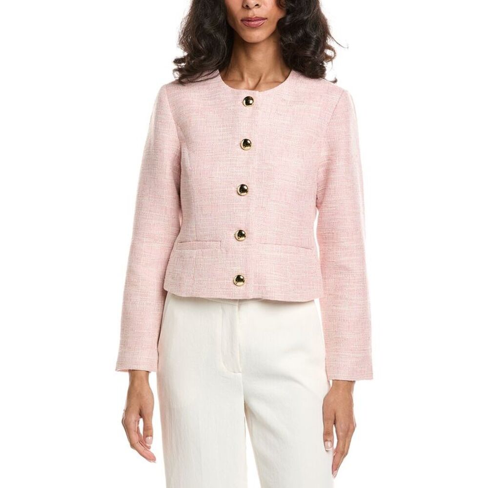 Sail To Sable Womens  Tweed Jacket, Pink